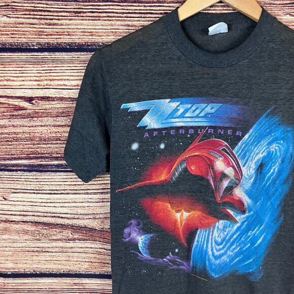 Vintage 1986 ZZ Top "Afterburner" Tour T-shirt - Picture 10 of 11